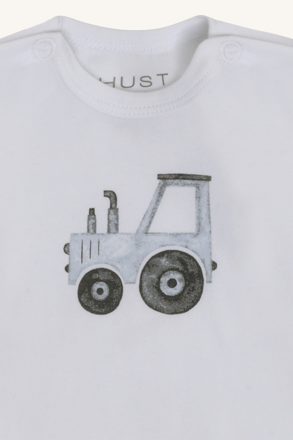 Hust & Claire Bam Langarm Body in Winter Sky Blau - Traktor
