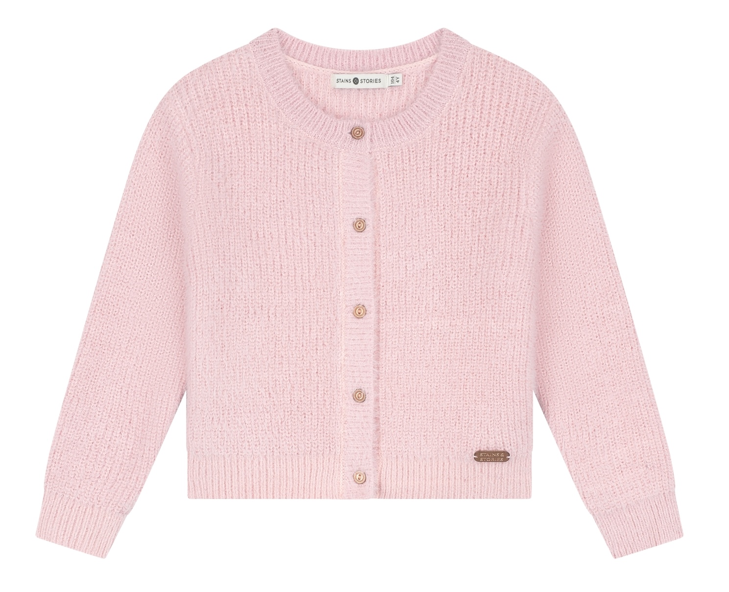 Babyface Stains & Stories Cardigan Kuschelige Strickjacke in Rosa 