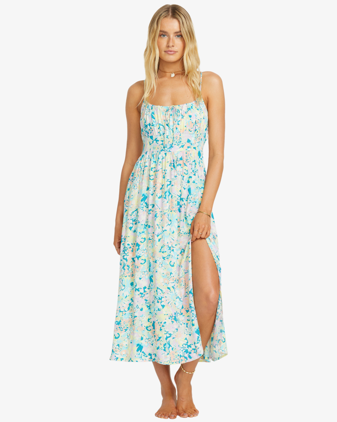 Billabong Take Your Time - Maxikleid für Frauen - Multifarbe Blumen - SALE Billabong Take Your Time - Maxikleid für Frauen - Multifarbe Blumen - SALE