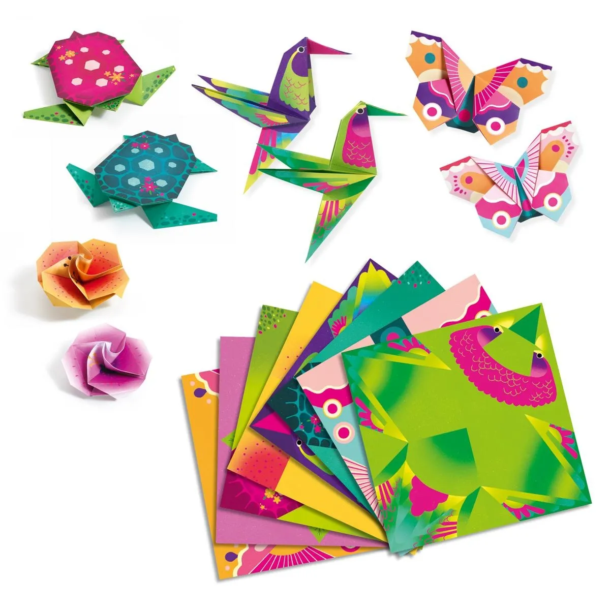 Djeco Kreativ Origami Set: Tropics