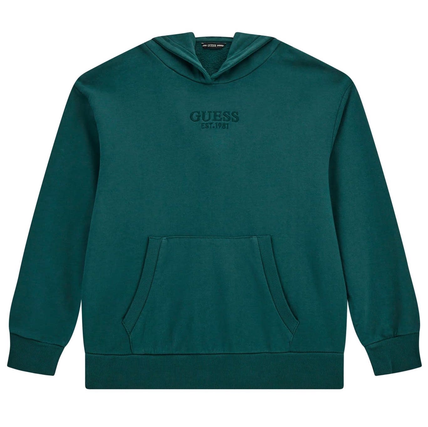 Guess Hoody Sweatshirt in Forest Green - Grün Guess Hoody Sweatshirt in Forest Green - Grün