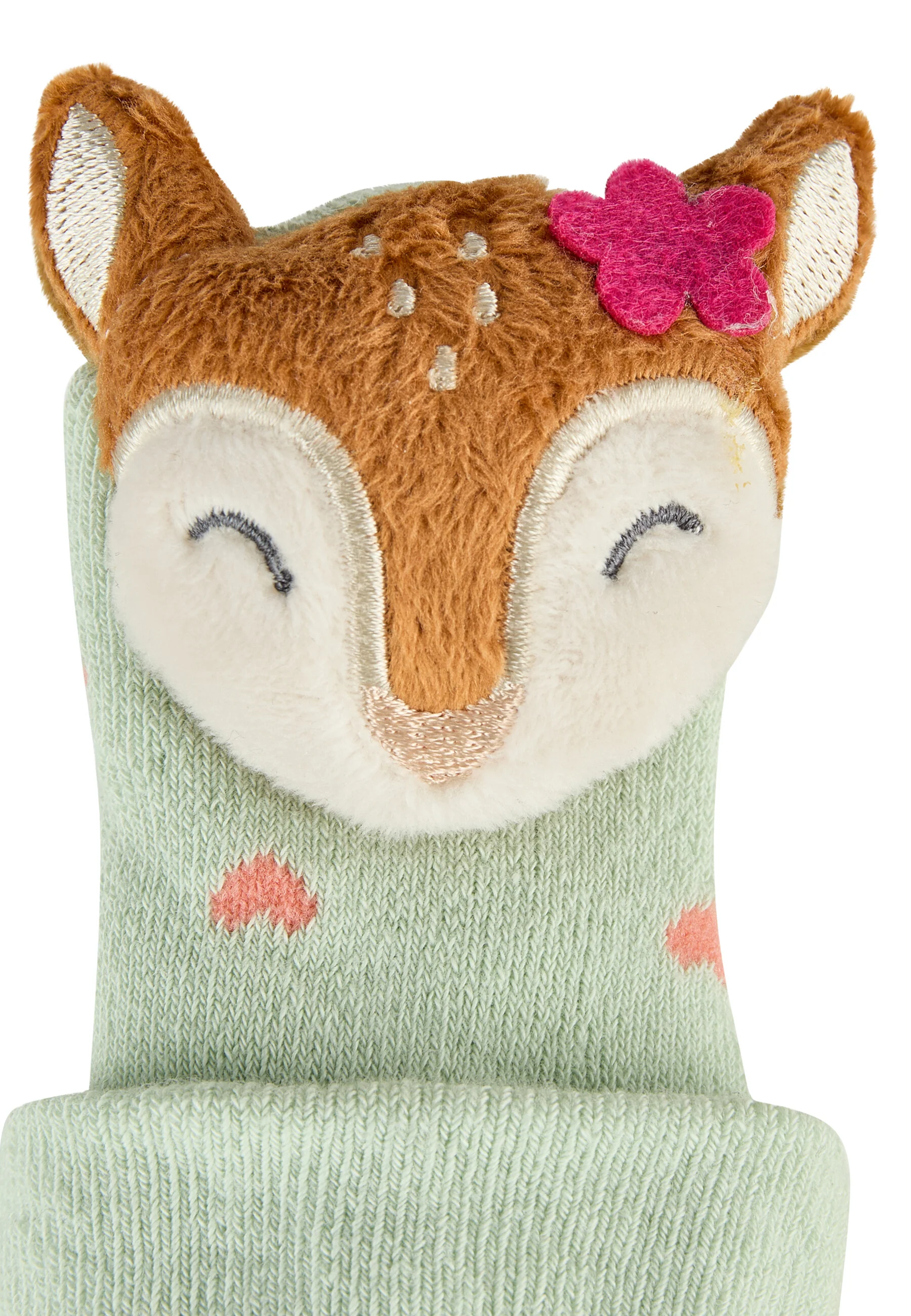 Sterntaler Baby Rasselsöckchen - Rasselsocken in Grün - Reh