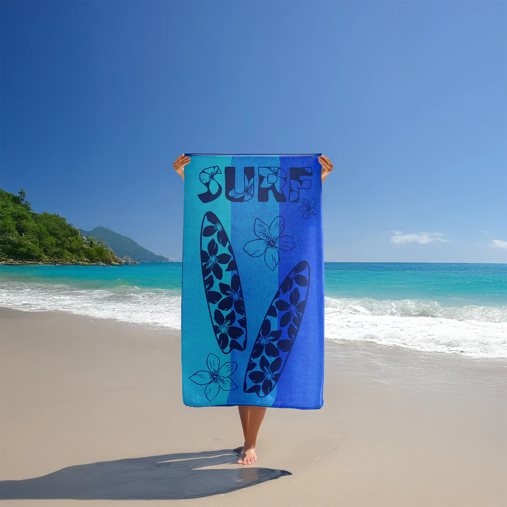 Le comptoir de la plage Jacquard-Velours-Frottee-Strandtuch Pyrgos - 100x175cm
