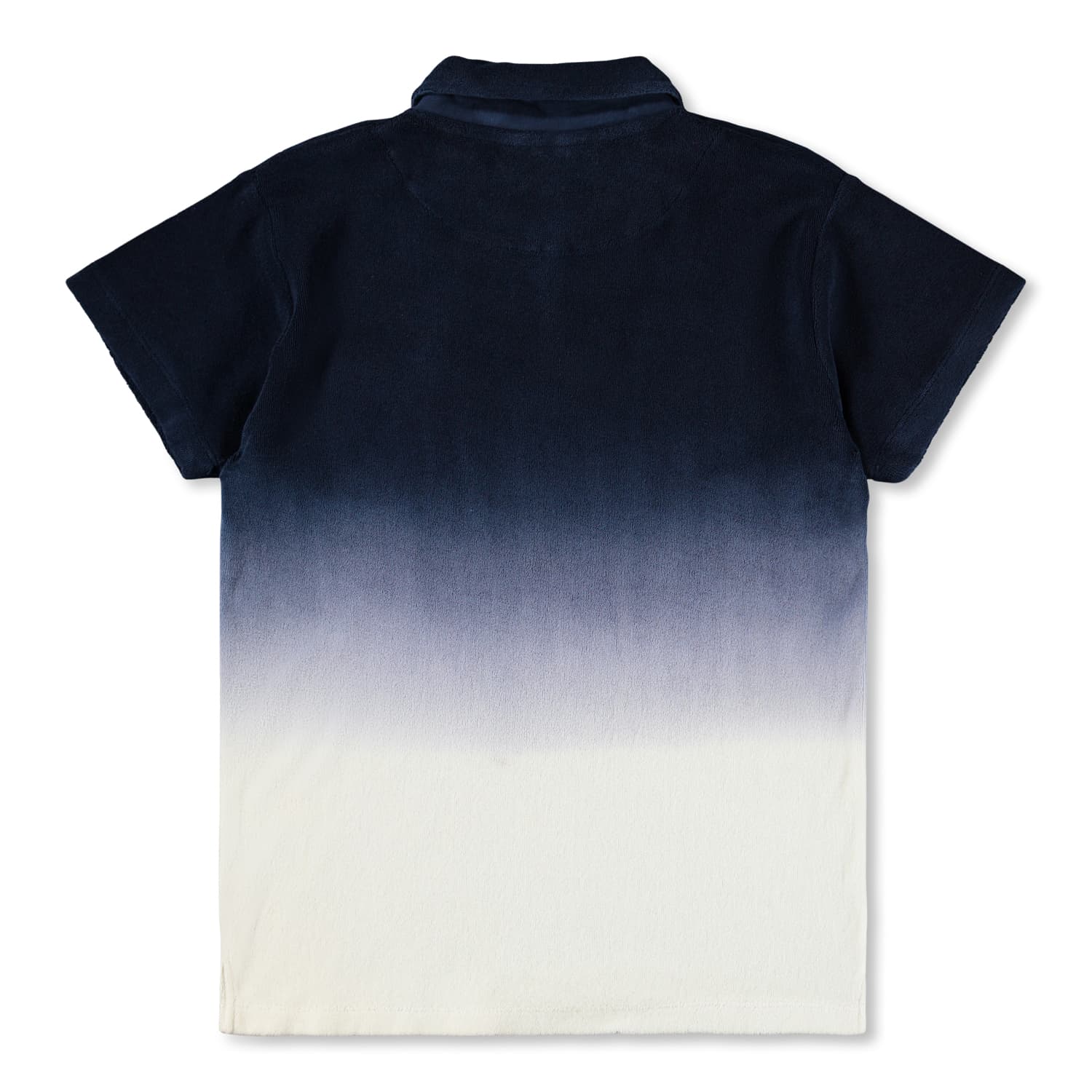 Molo Randal Kurzarm Bio-Baumwollfrottee Polo Shirt - Farbverlauf Blau