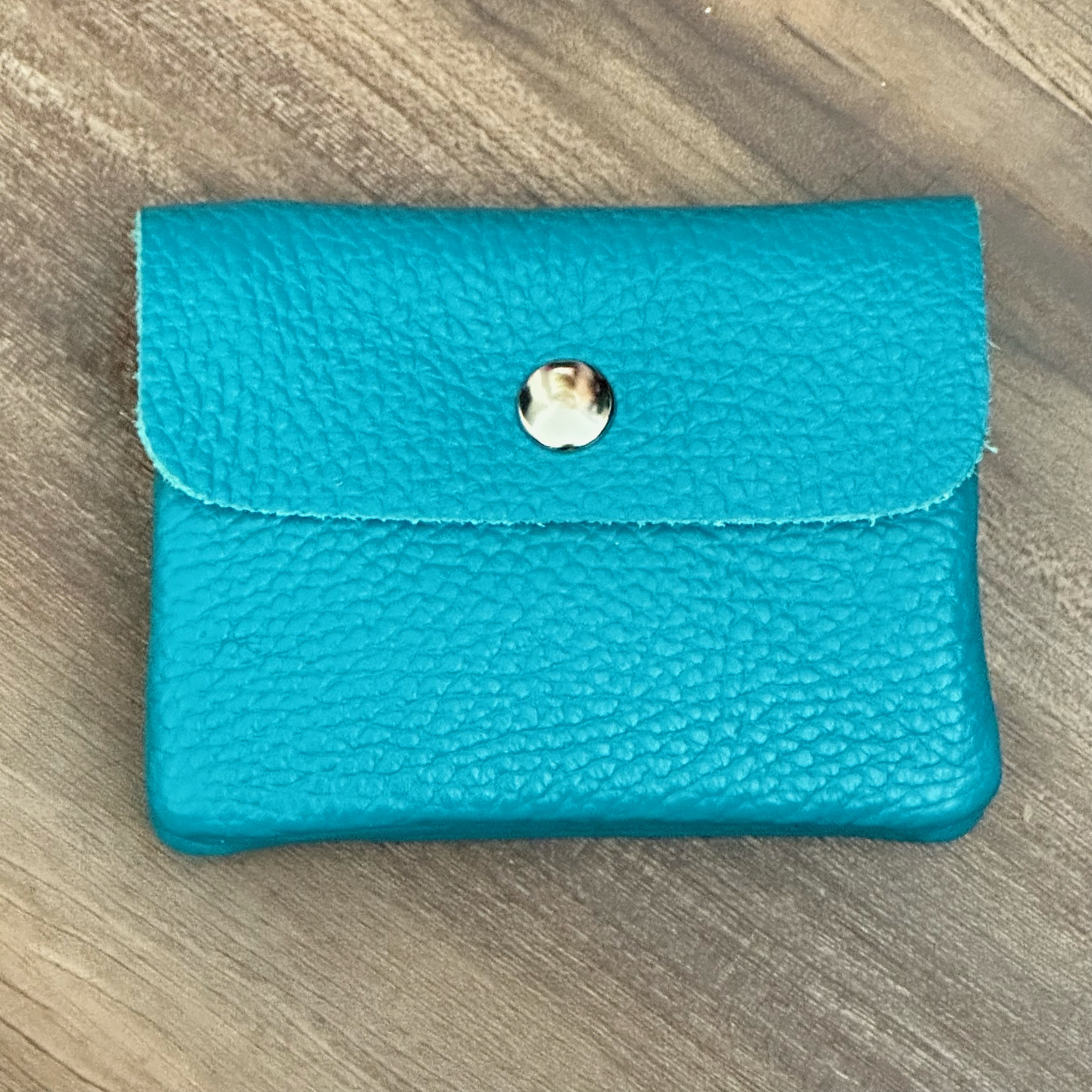 image0-2EnTiFPZ7HlXC8 BFF Soft Leder Geldbeutel in Cyan - Klein