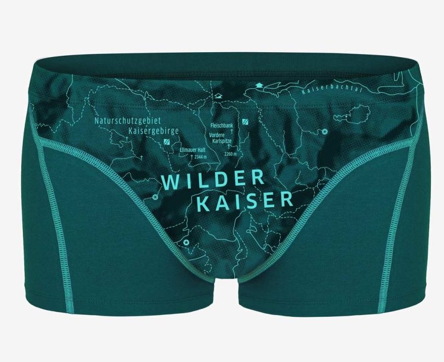 ESFE Alpine Bio-Wäsche Herren Boxer - Wilder Kaiser in Petrol
