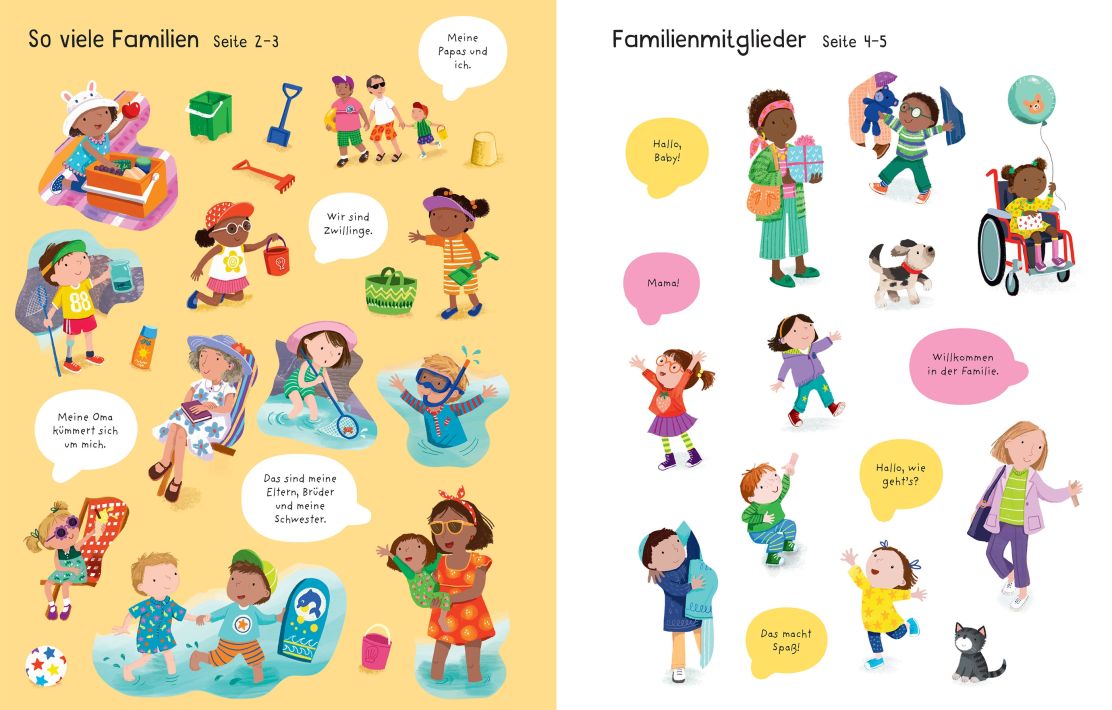 Usborne Usborne Mein erstes Stickerbuch: Familien Usborne Usborne Mein erstes Stickerbuch: Familien
