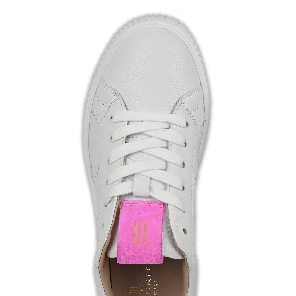 Crickit Sneaker ORMA in Weiß mit Neon Pink Wildleder - SALE