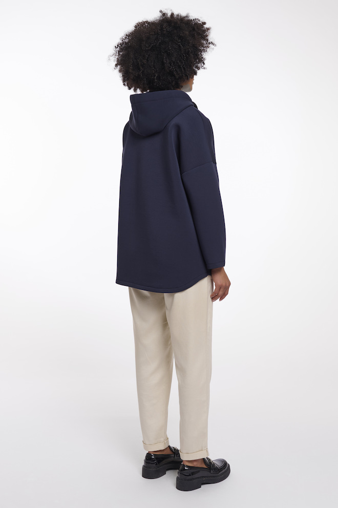 Rino & Pelle Bray Hooded Coat - Jacke mit Kapuze in Dark Navy