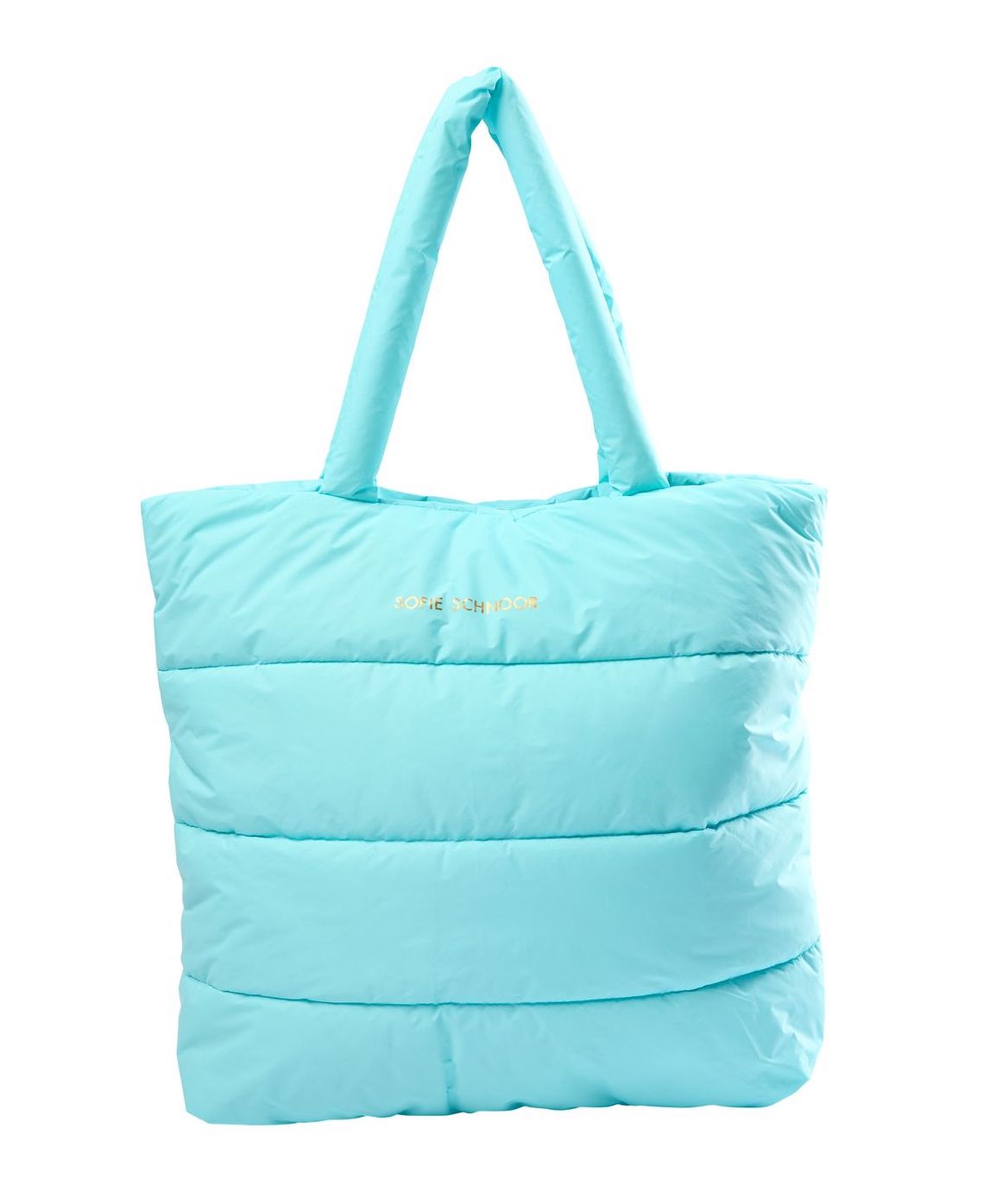S232905_3028_1 Sofie Schnoor Gesteppte Totebag in Türkis Aqua Blau - SALE