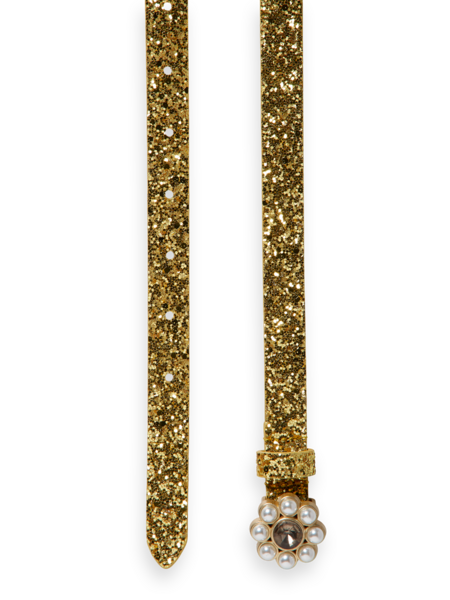 webimage-3E197005-1896-4EED-943A6CF58914117B Scotch R'Belle Mädchen Gürtel Glitzer Gold mit Diamond Buckle