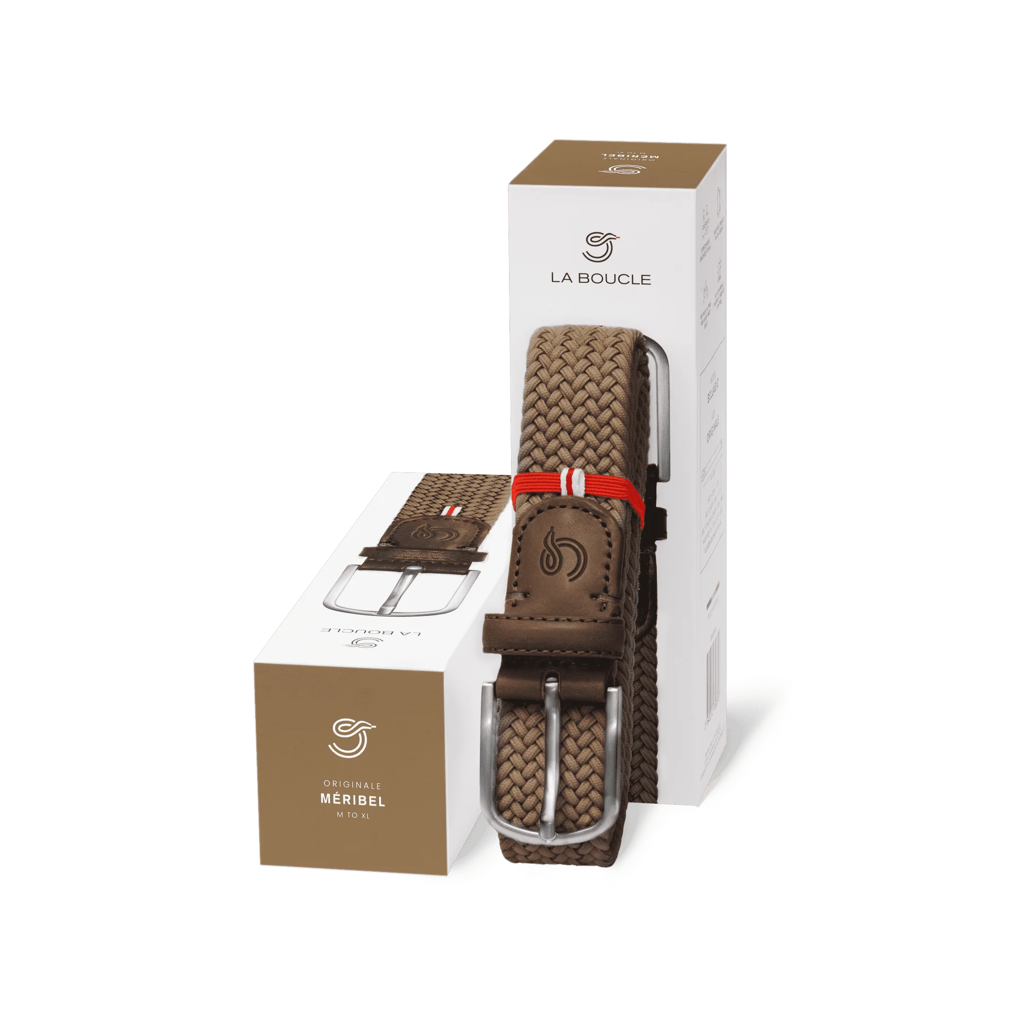 La Boucle Méribel MONO Brown - Stretch Gürtel Braun