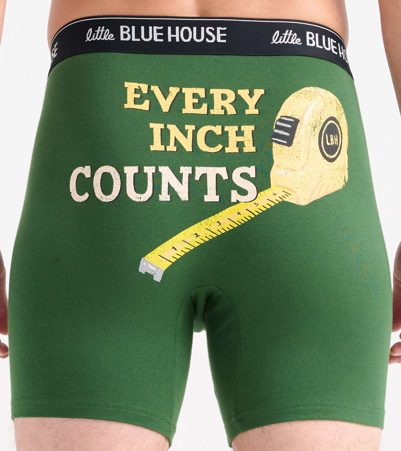 Little Blue House Boxer Brief Unterhose für Handyman in Grün - Every Inch Counts