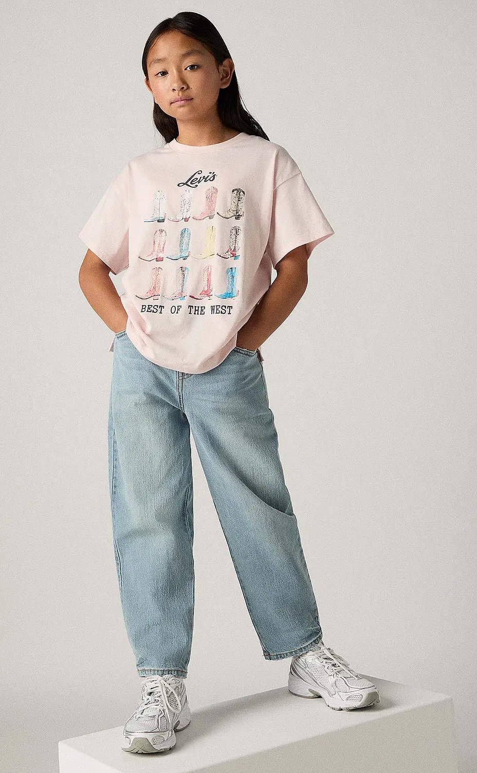 Levi's Teenager Baggy Barrel Jeans mit Stretch in Hellblau - Let's Share Levi's Teenager Baggy Barrel Jeans mit Stretch in Hellblau - Let's Share