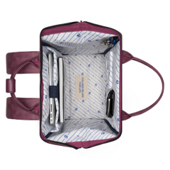 TDM_S24_ADVENTURER_LARGE_DELHI_3701328393030_08 Cabaia Rucksack DELHI Large mit Laptop-Fach - Beerenrot