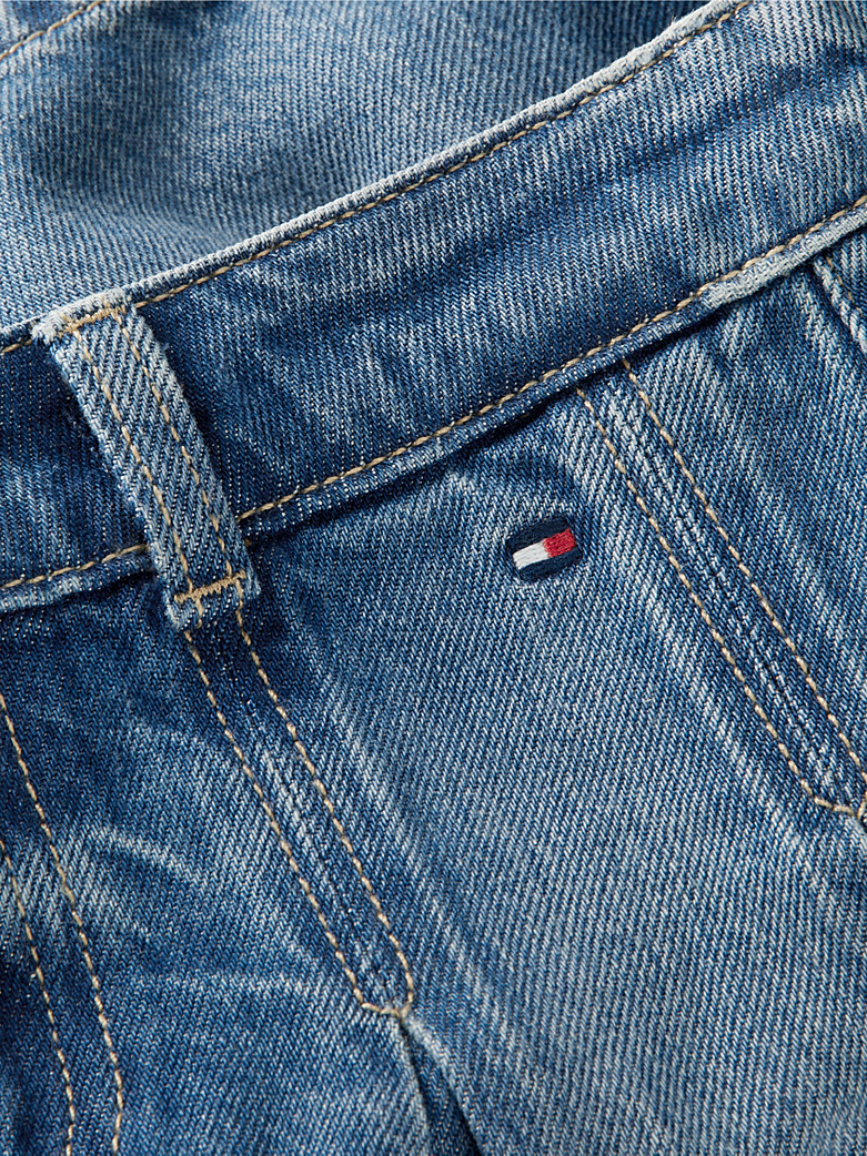 Tommy Hilfiger Jeansrock mit Plissee Denim Blau Tommy Hilfiger Jeansrock mit Plissee Denim Blau
