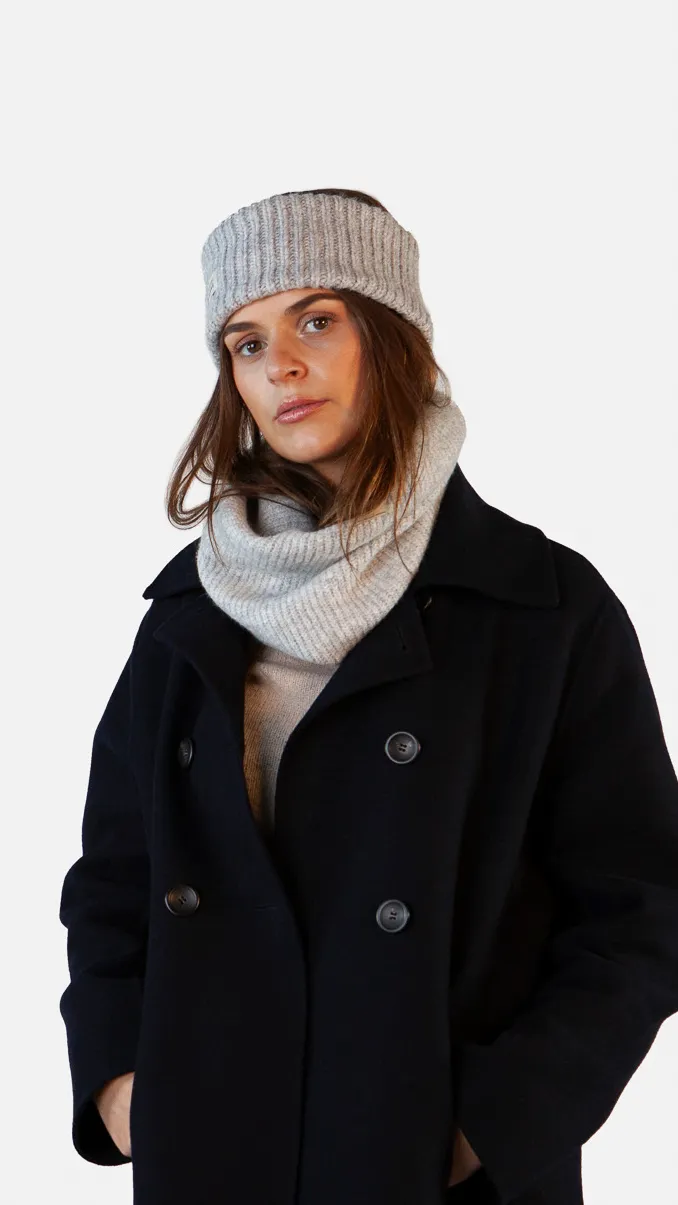 Barts Zias Stirnband gerippt mit gerader Passform und Fleecefutter - Heather Grey/Hellgrau Barts Zias Stirnband gerippt mit gerader Passform und Fleecefutter - Heather Grey/Hellgrau