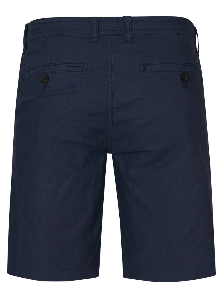 Petrol Industries Herren Leinen Chino Short Tropicwave in Navy Blau Petrol Industries Herren Leinen Chino Short Tropicwave in Navy Blau