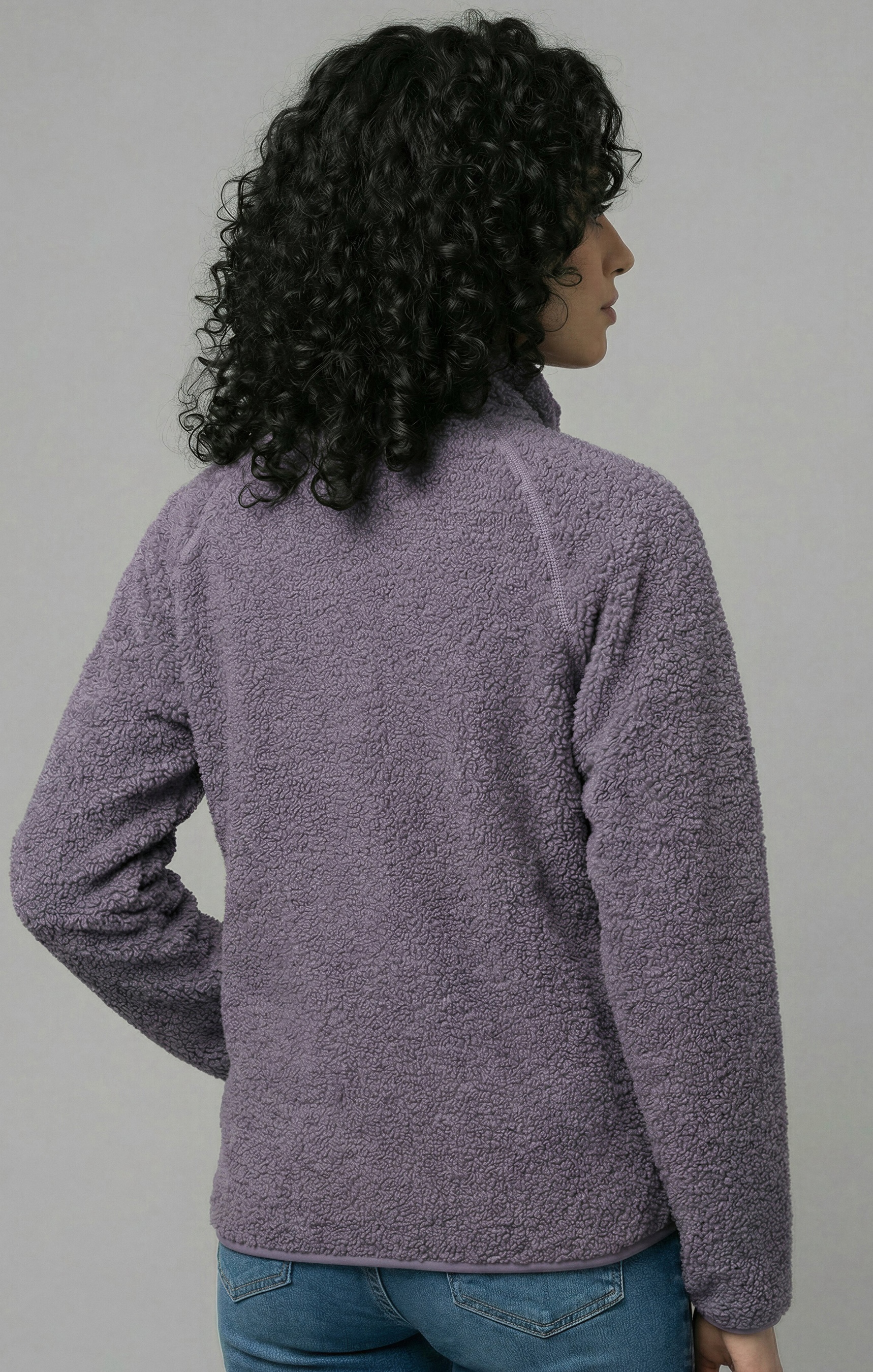 Derbe Damen Kuschelby Fleecejacke Purple Sage in Lila/Grau Derbe Damen Kuschelby Fleecejacke Purple Sage in Lila/Grau
