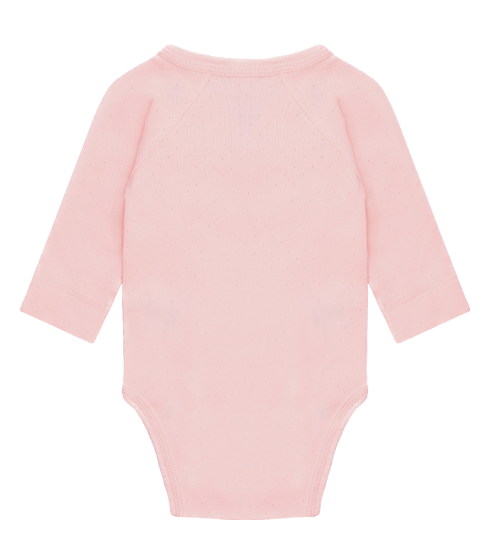 Hust & Claire Biak Langarm Wickelbody mit Lochmuster in Rosa Beach Hust & Claire Biak Langarm Wickelbody mit Lochmuster in Rosa Beach