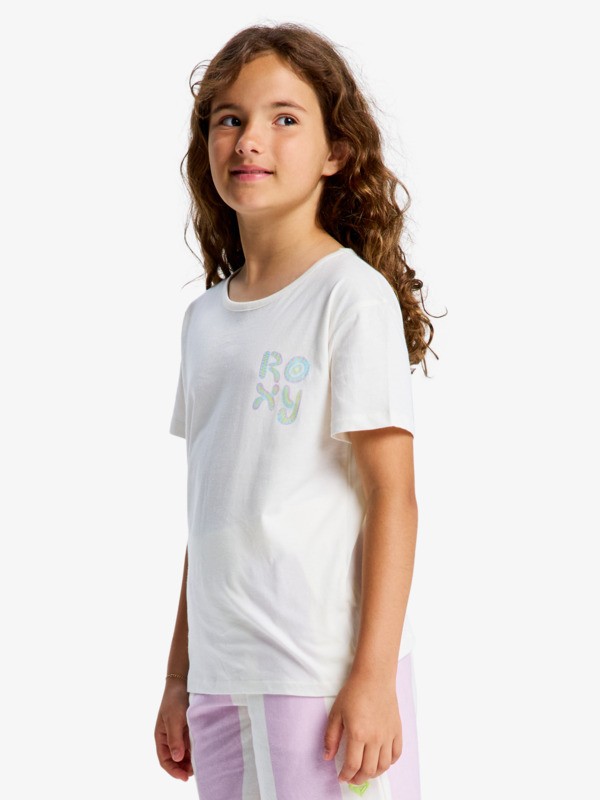 Roxy Lilyregular Night Vintage - T-Shirt für Mädchen - Flieder & Gelb Palmen Print Roxy Lilyregular Night Vintage - T-Shirt für Mädchen - Flieder & Gelb Palmen Print