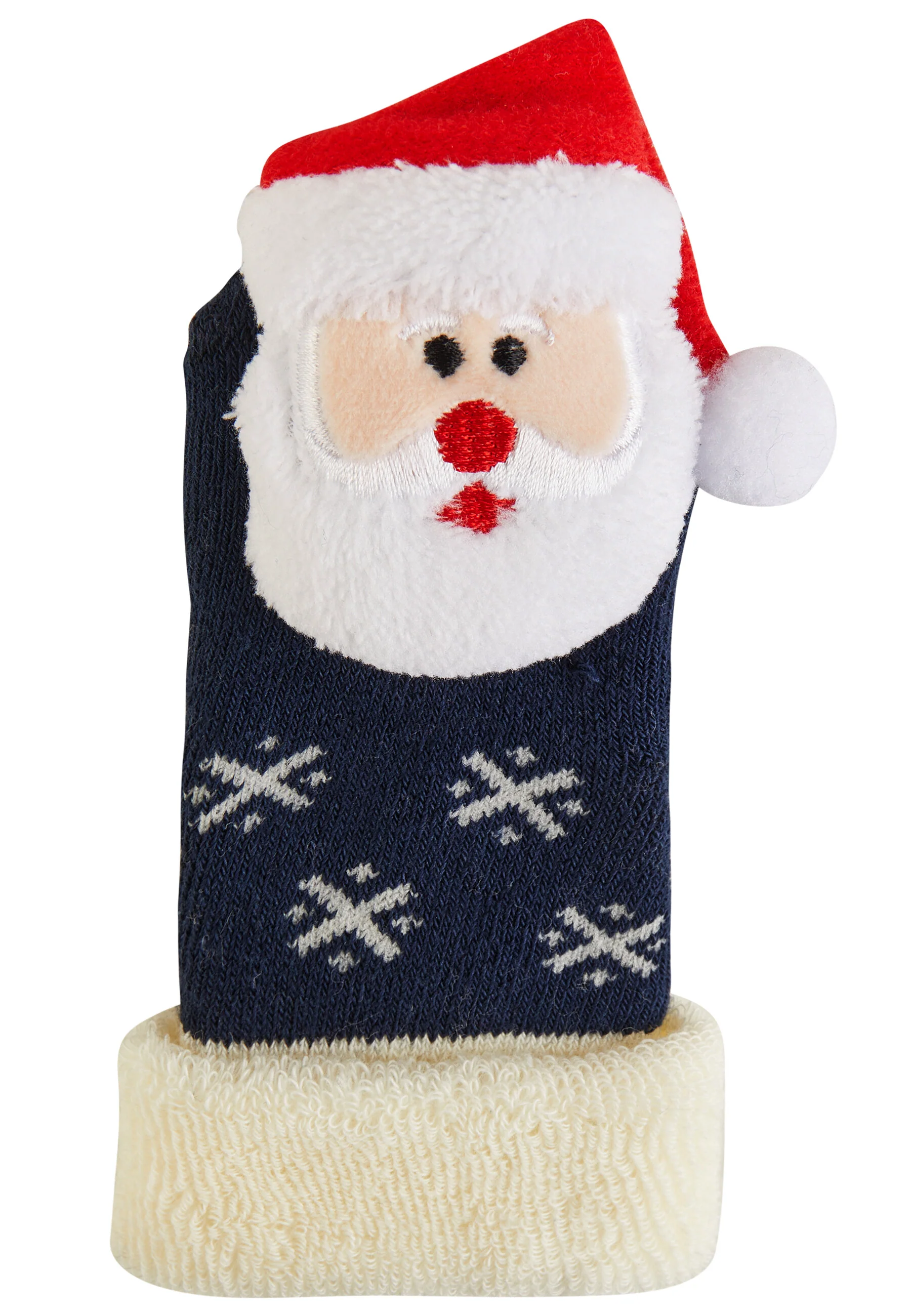 Sterntaler Baby Rasselsöckchen in Blau & Rot - Weihnachten Nikolaus