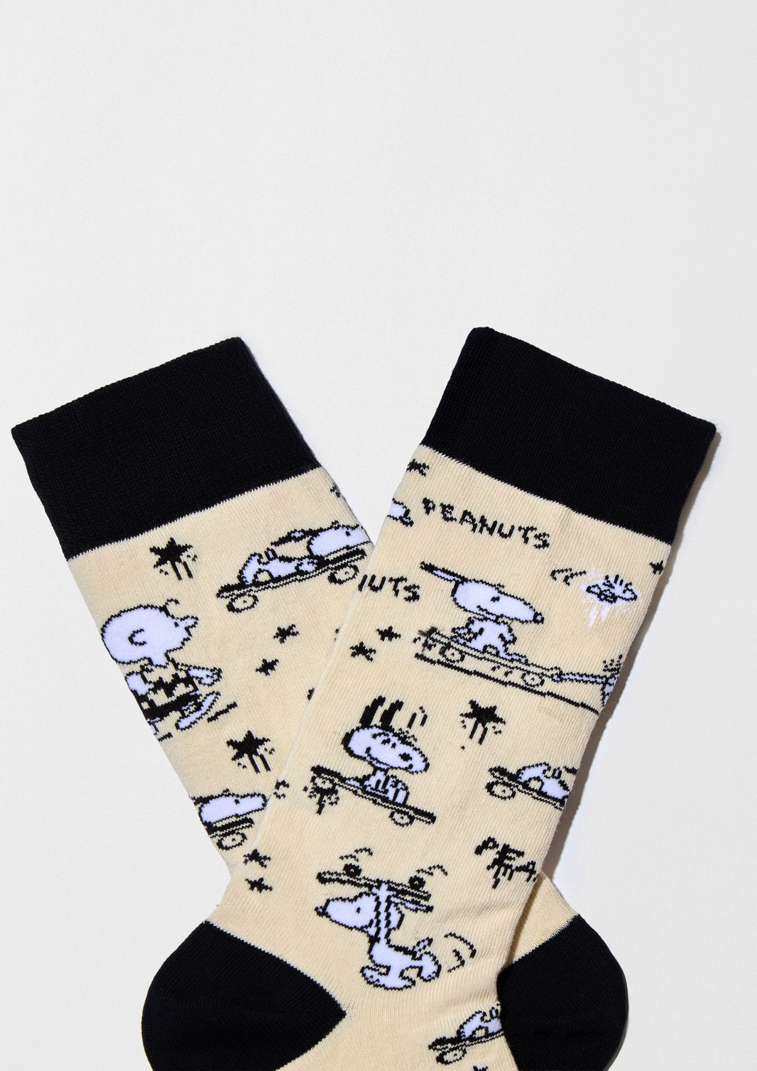 BeSocks BeSnoopy Bio Baumwolle Peanuts Snoopy Socken Skater