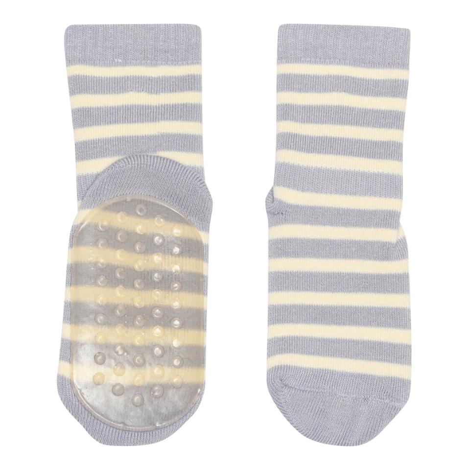 MP Denmark Stoppersocken Eli Gestreift in Lavender Sky - Flieder Gestreift