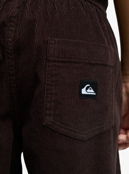 Quiksilver Taxer Cord Hose mit Stretch in Schoko Braun
