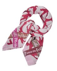 Codello Jacquard Viereck Tuch MIx Doves - Tauben