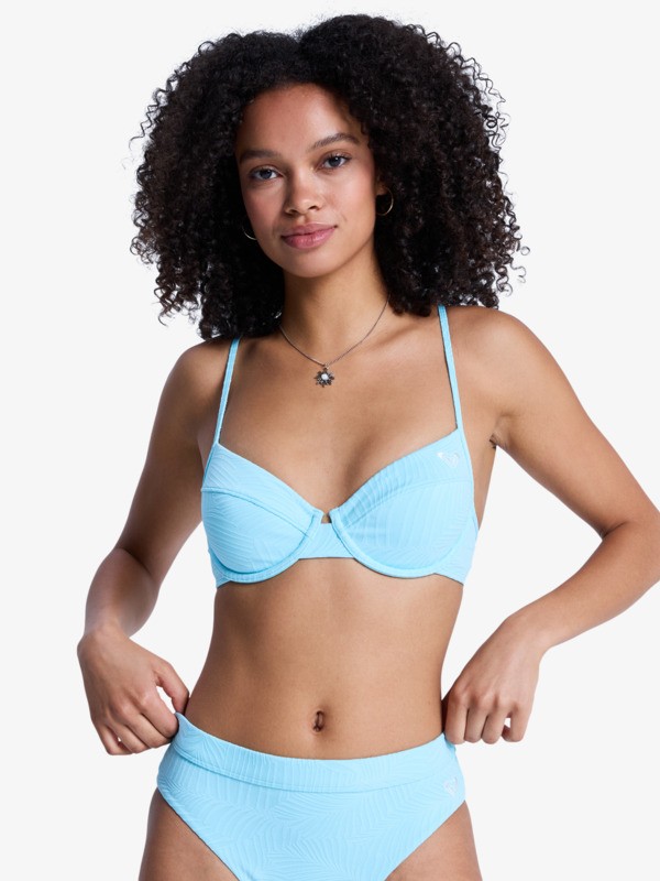 Roxy Palm Dreams Bikinitop mit Bügeln für Frauen in Hellblau Roxy Palm Dreams Bikinitop mit Bügeln für Frauen in Hellblau