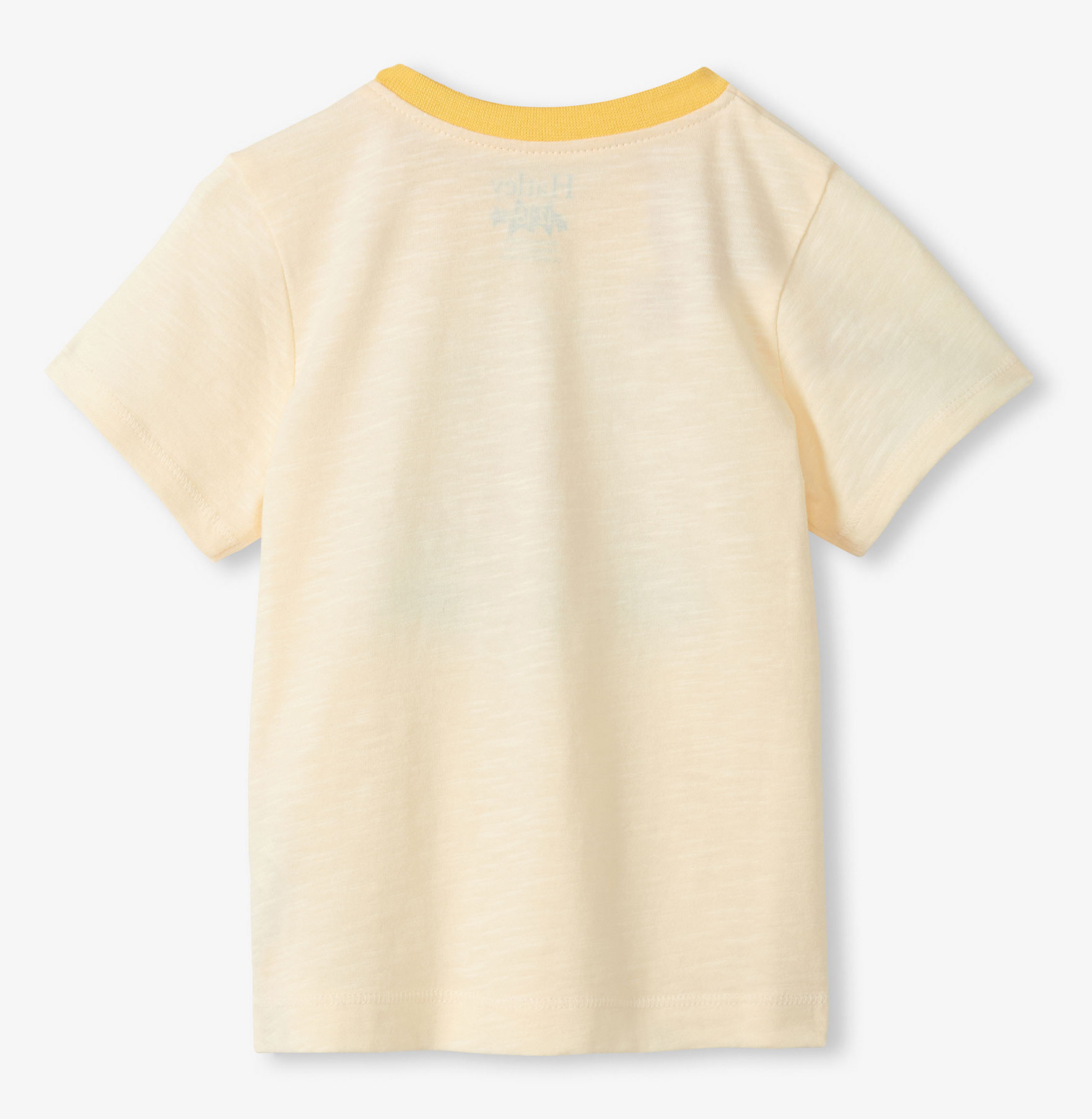 Hatley Baby Kurzarm T-Shirt in Gelb - Camping Dog - Camper Hund