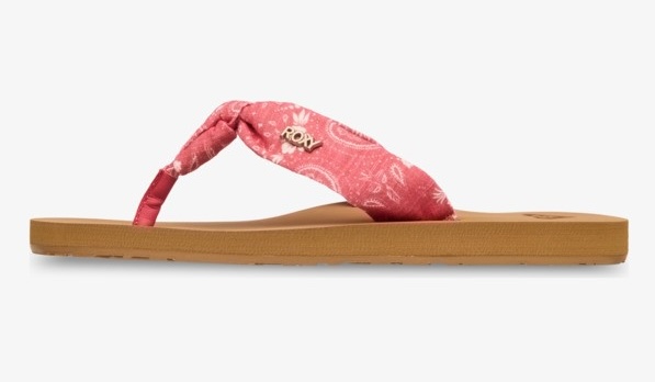 Roxy Paia Flip Flop Sandalen für Frauen - Coral Bandana