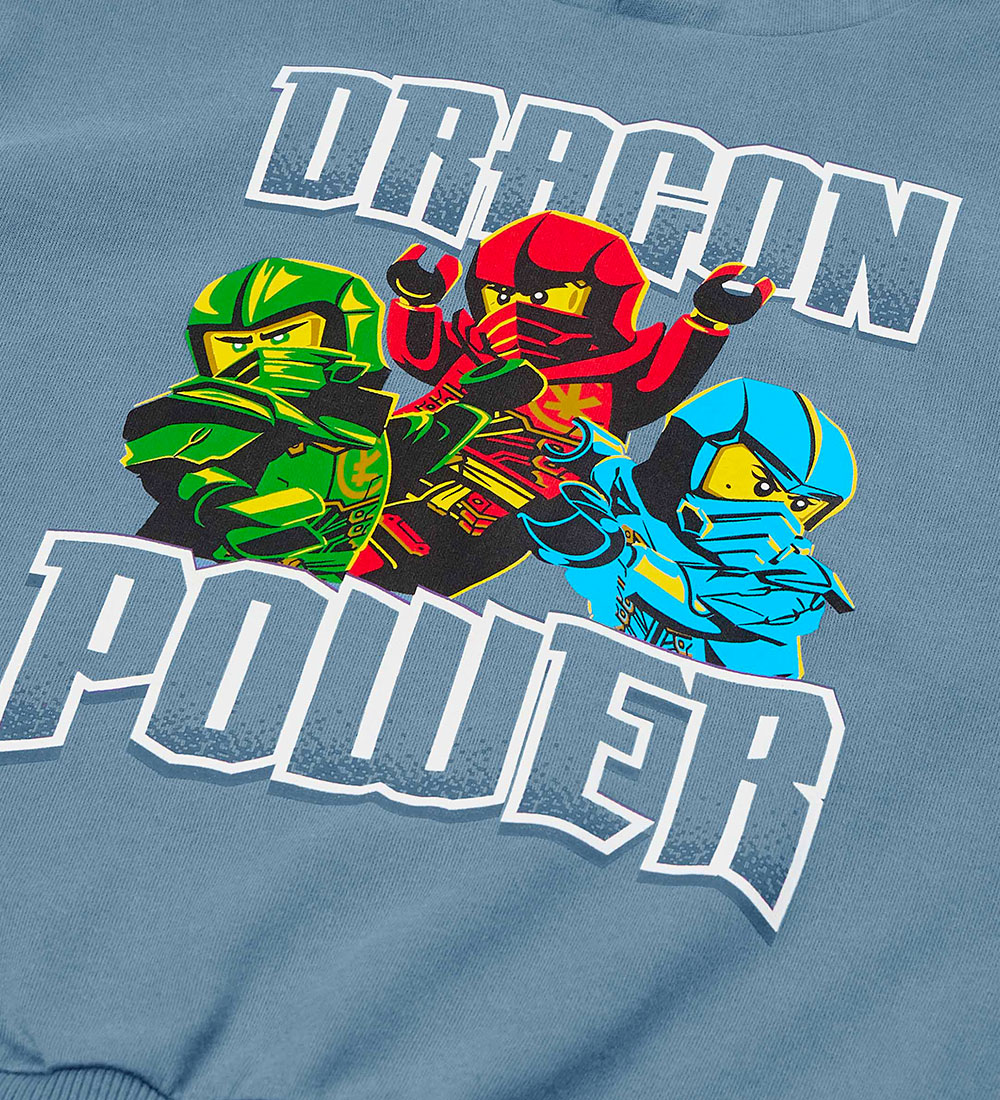LEGO Hoody Sweatshirt in Blau Grau - Ninjago Dragon Power - SALE