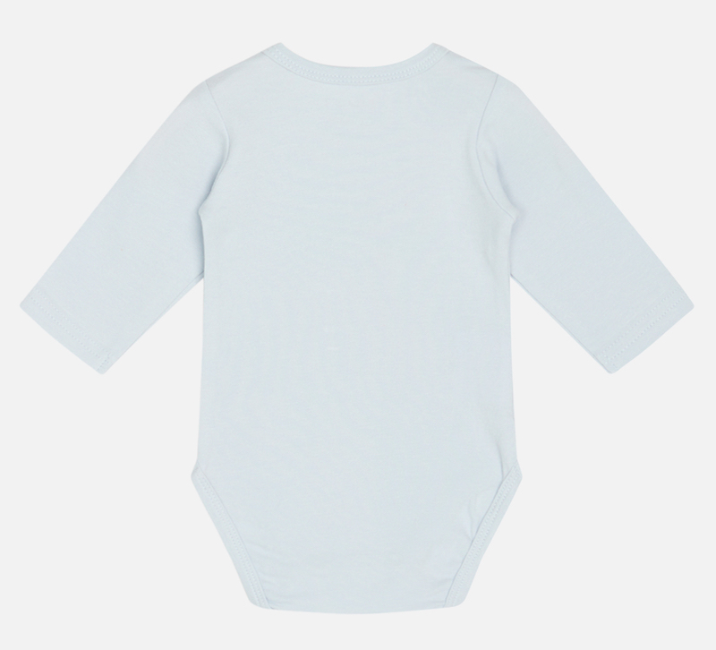 Hust & Claire Body Bebe Langarm Body in Hellblau - Enten
