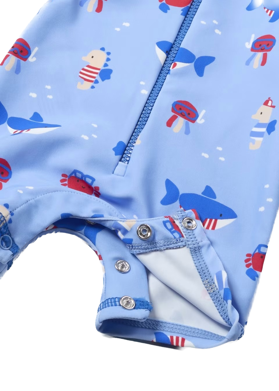 Mayoral Baby Bade-Set 2-teilig in Hellblau - Meerestiere UPF 40