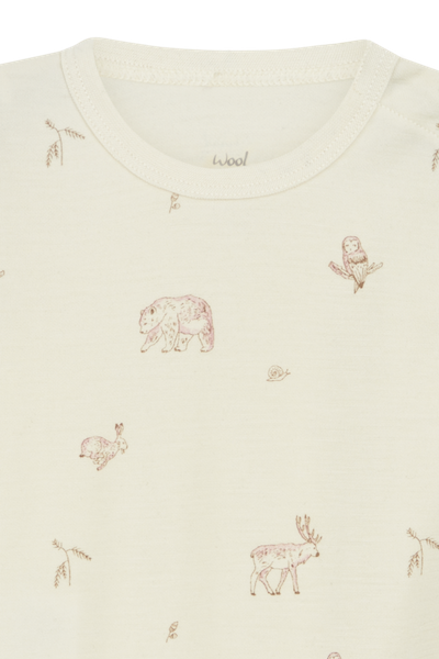 Hust & Claire Baloo Wolle Bambus Body in Ecru Creme - Waldtiere Hust & Claire Baloo Wolle Bambus Body in Ecru Creme - Waldtiere