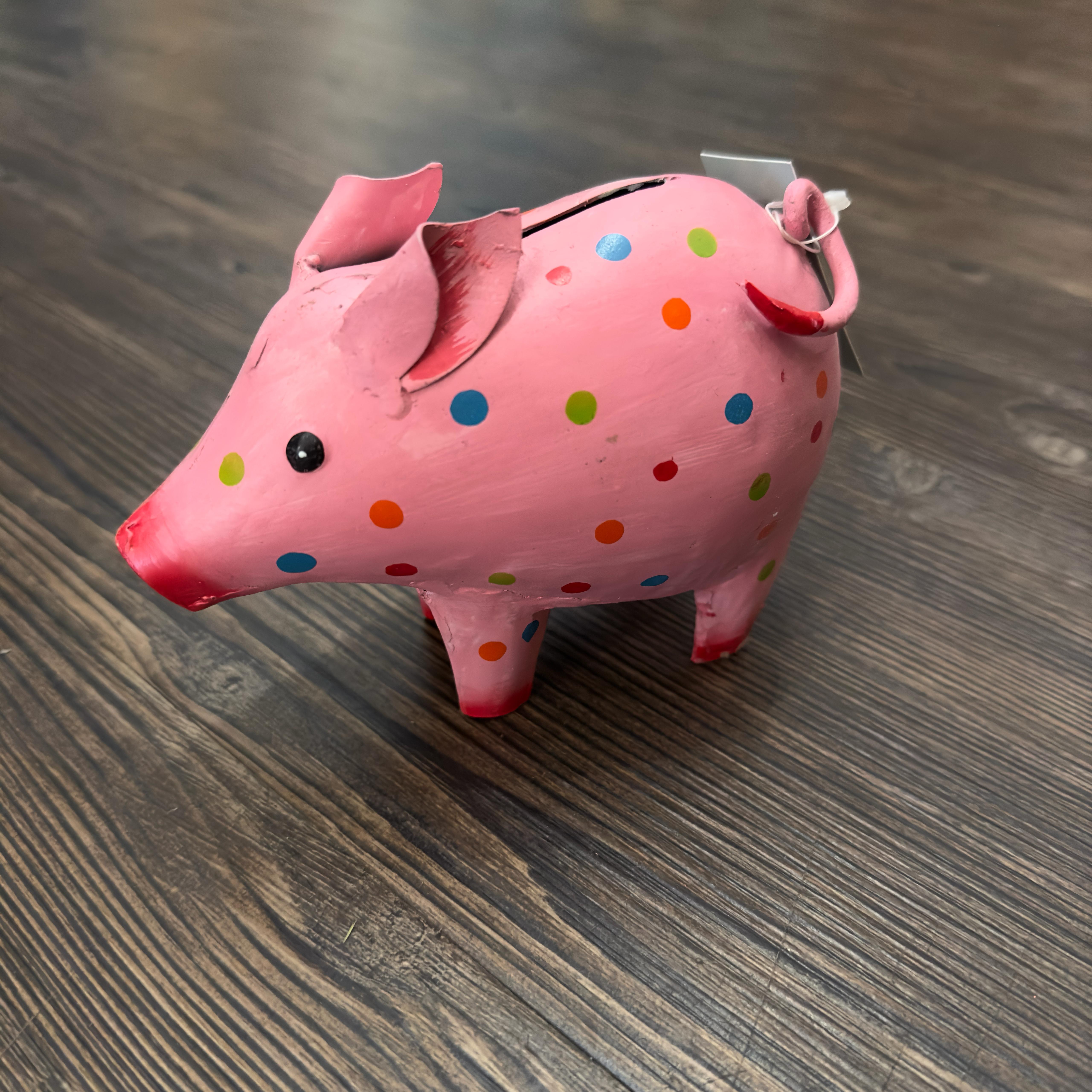 image1DSYx3wPC3ujRk Pape Kunstgewerbe Sparschwein - Mini - Rosa gepunktet