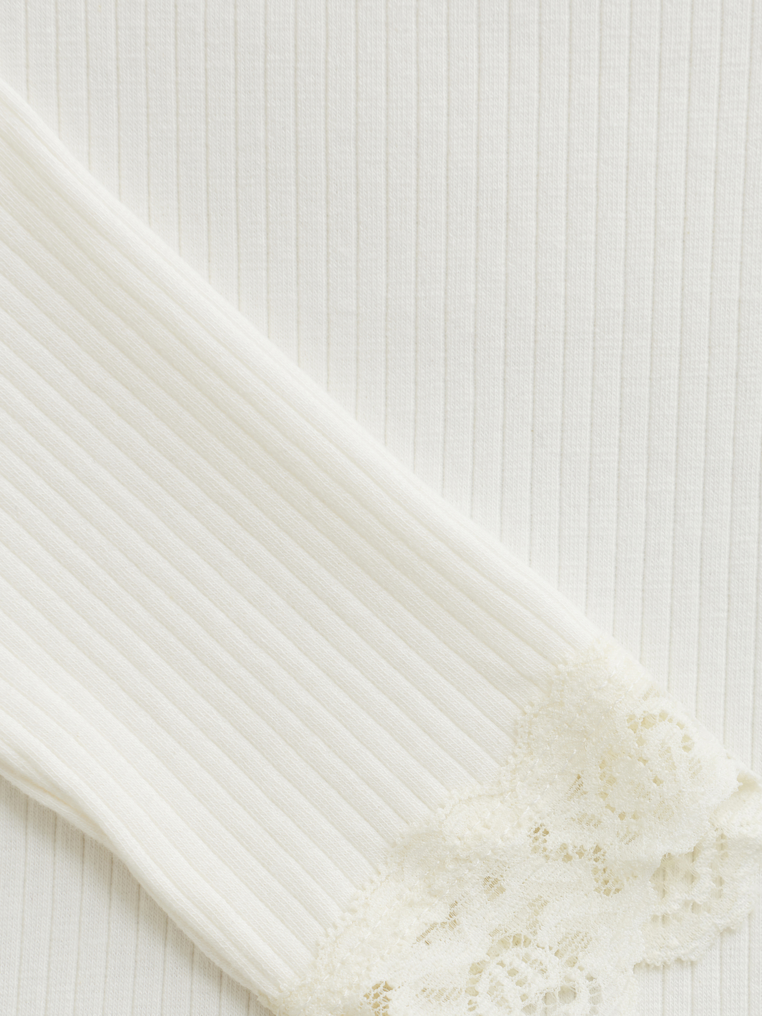 Creamie Langarmshirt Ripp aus Modal - Cloud/Creme Creamie Langarmshirt Ripp aus Modal - Cloud/Creme