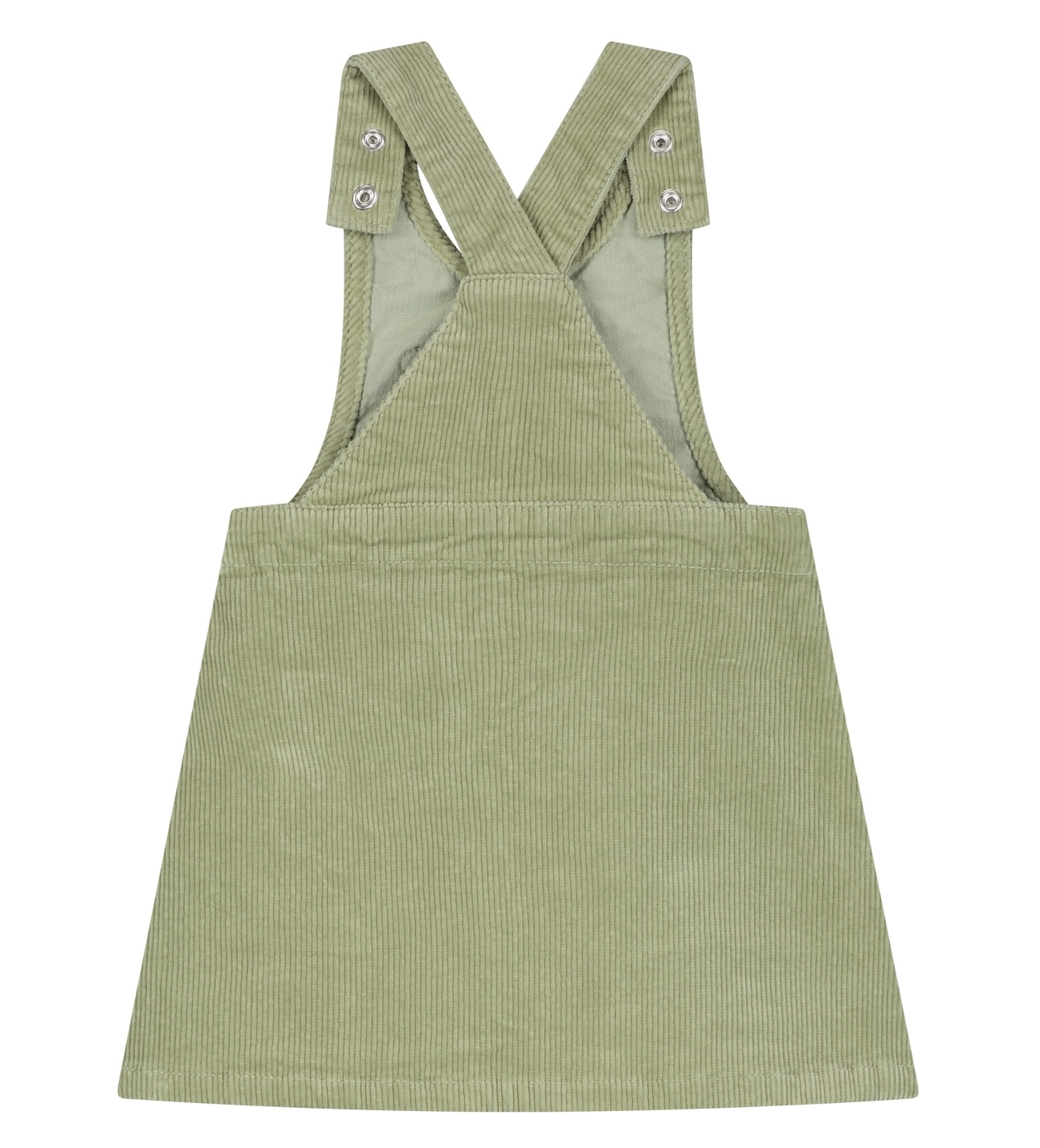 Babyface Baby Cord Overall Kleid in Samtig Grün