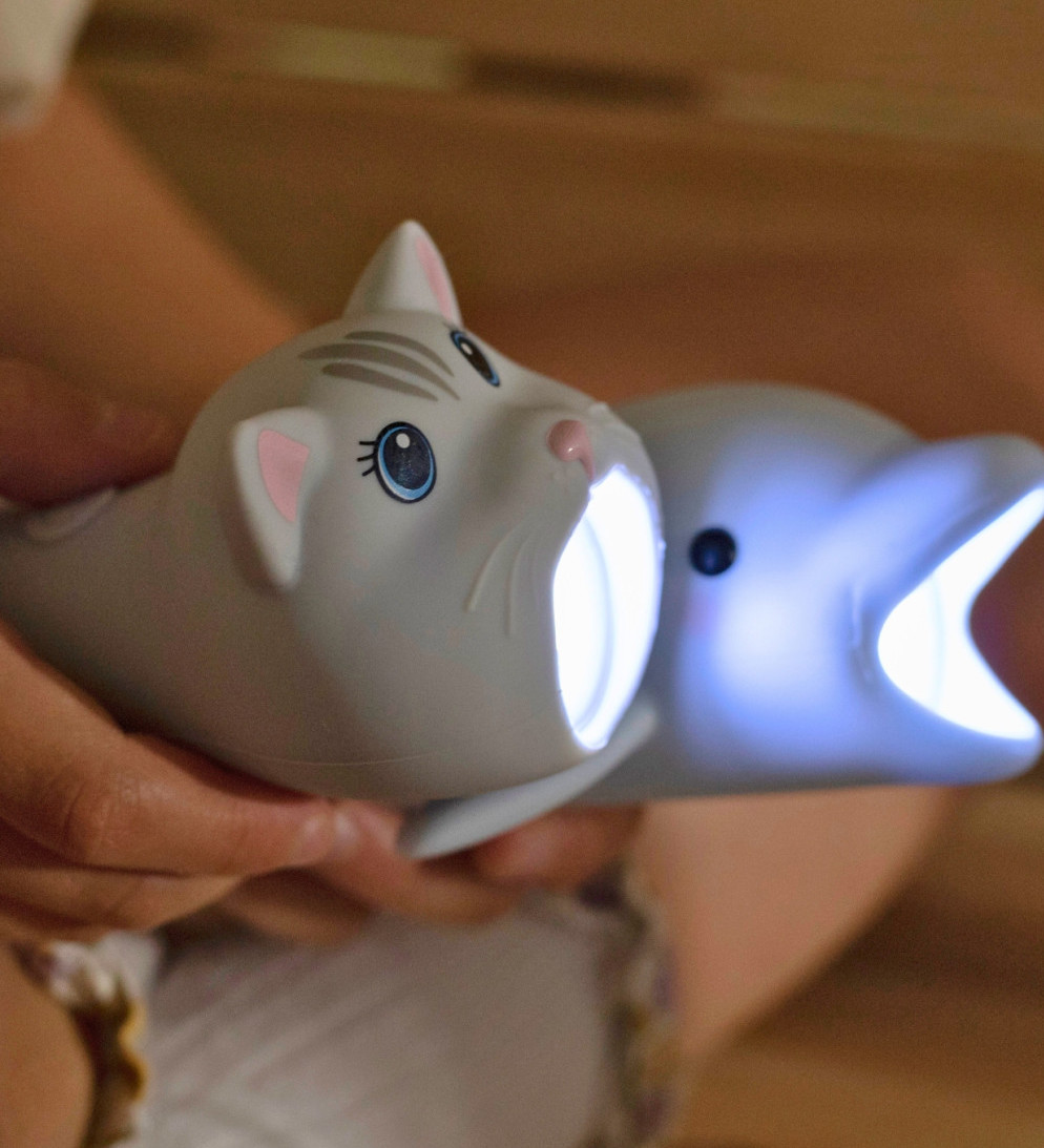 Rabbit & Friends Katze Taschenlampe in Grau - Mimi