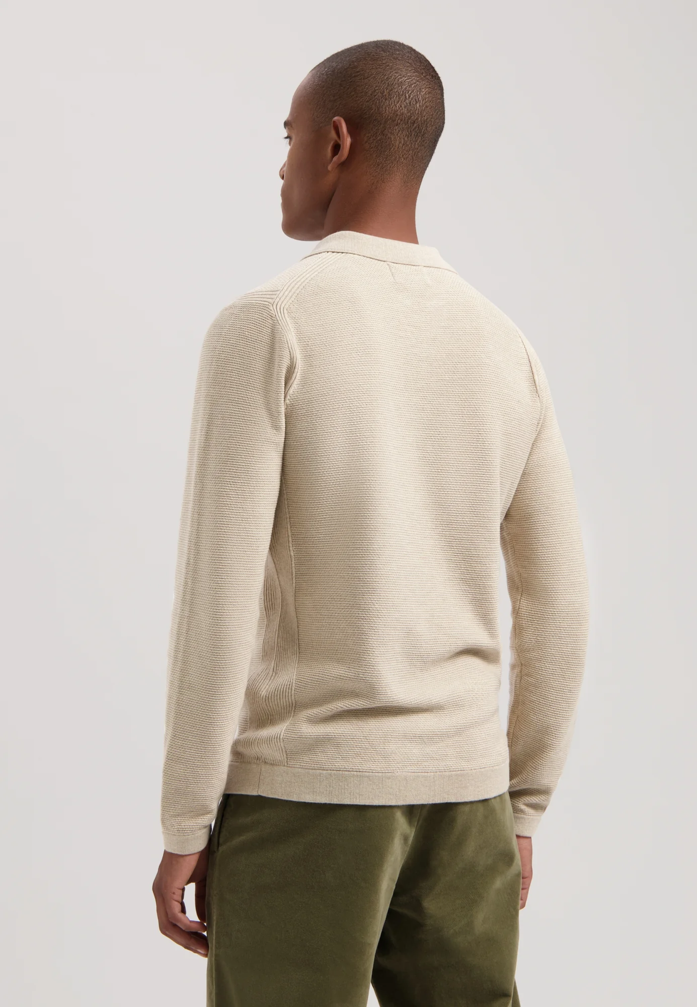 Dstrezzed Mercury Polo Strickpullover in Dessert Brown Beige - SALE Dstrezzed Mercury Polo Strickpullover in Dessert Brown Beige - SALE