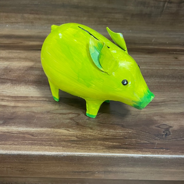 Pape Kunstgewerbe Sparschwein - Mini - Grün