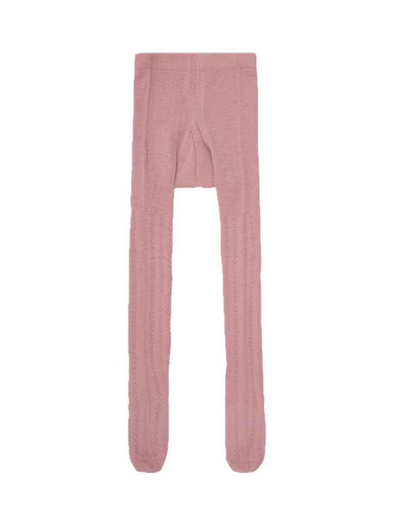 Minymo Baby Strumpfhosen mit Motiv auf der Rückseite - Rosa mit Hase