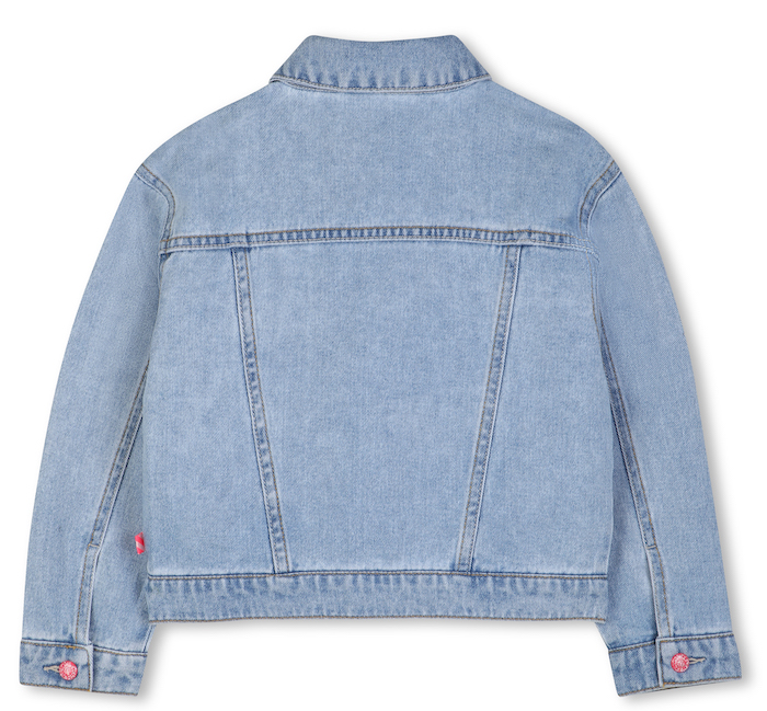 Billieblush Jeansjacke in Denim Blau mit Strass Glitzer-Steine Billieblush Jeansjacke in Denim Blau mit Strass Glitzer-Steine