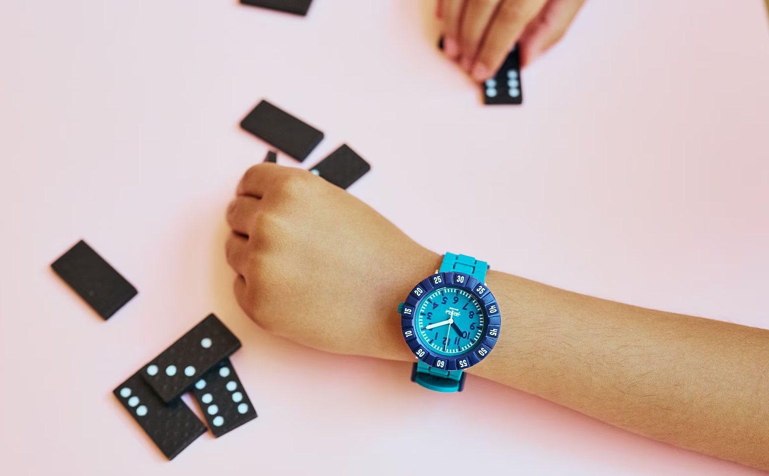Flik Flak Uhr Kinderuhr - LEVEL TEAL- Petrol mit Blau