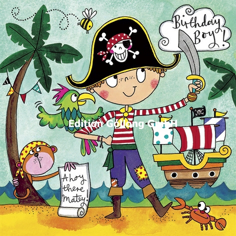 JIG57 Edition Gollong Geburtstagskarte - Puzzle - Pirat