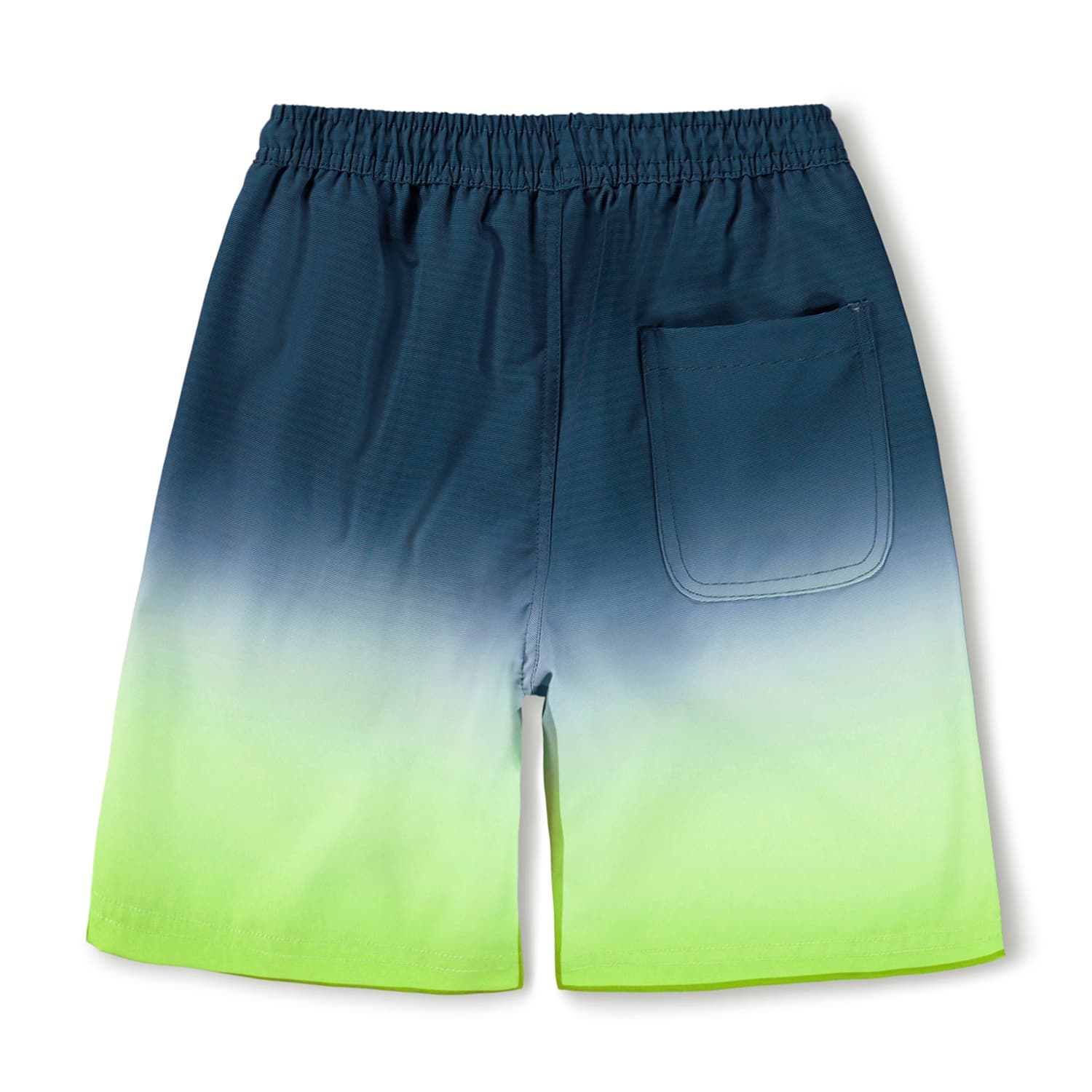 Molo Nilson Screen Fade Badeshort mit Farbverlauf Navy bis Neon Grün