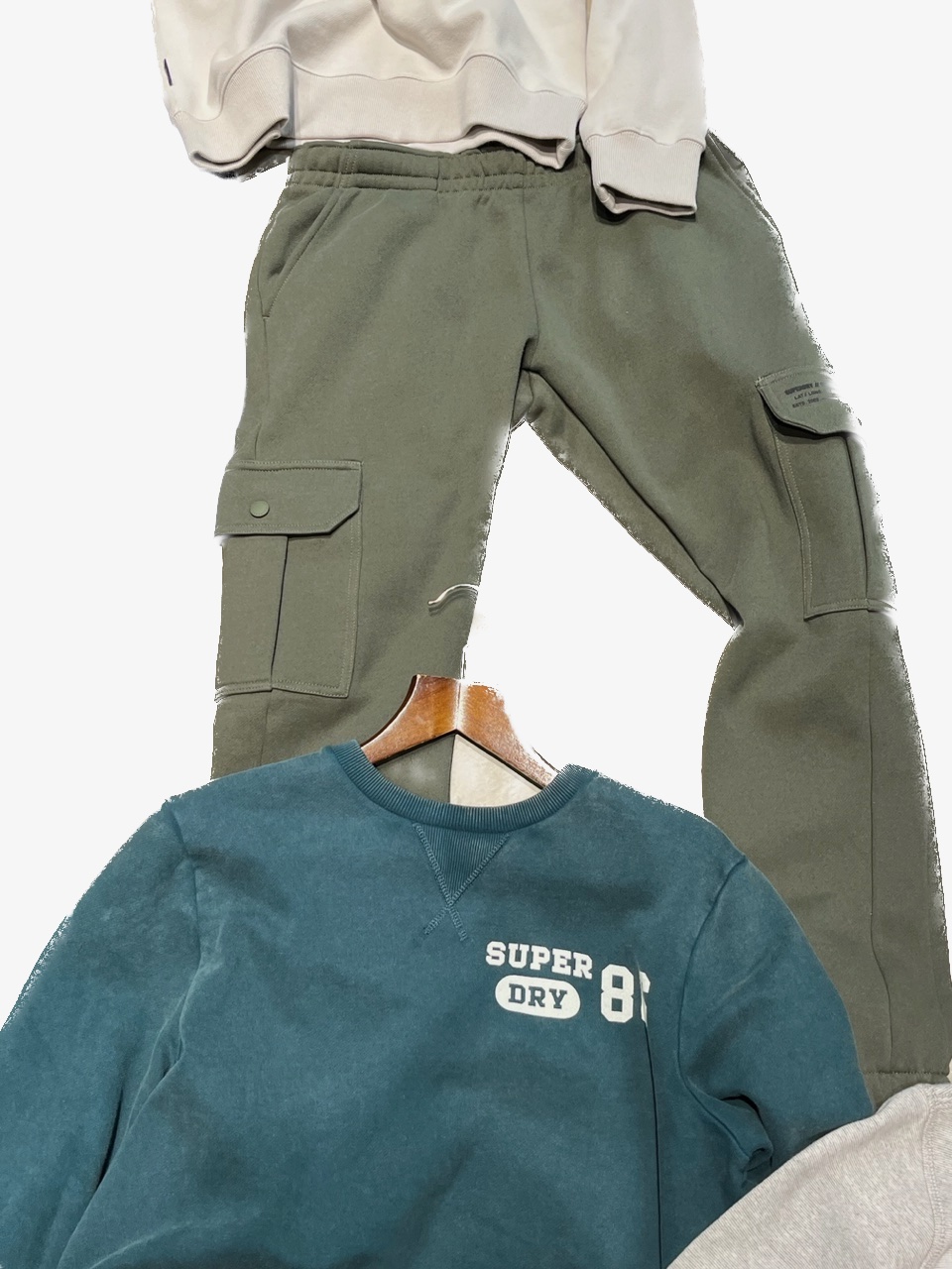 Superdry Herren Utility Sport Jogginghose in Khaki