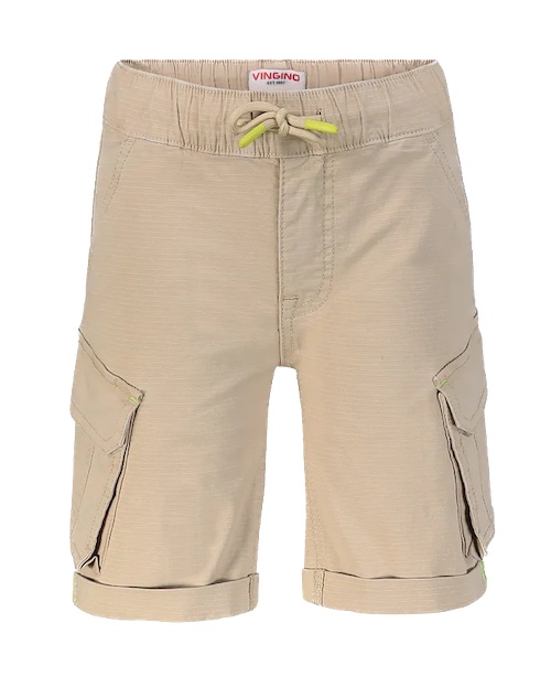 Vingino Short Ribu in White Paper - Sand